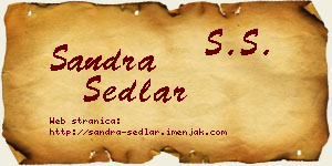 Sandra Sedlar vizit kartica